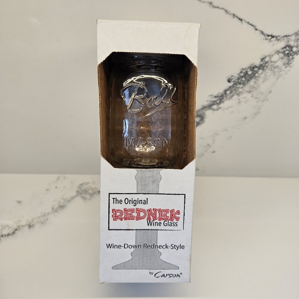 The Original Redneck Wine Glass by Carson Wine-Down Redneck-Style
